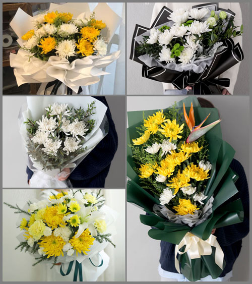 青海海东市互助土族自治县塘川镇白事花束代送